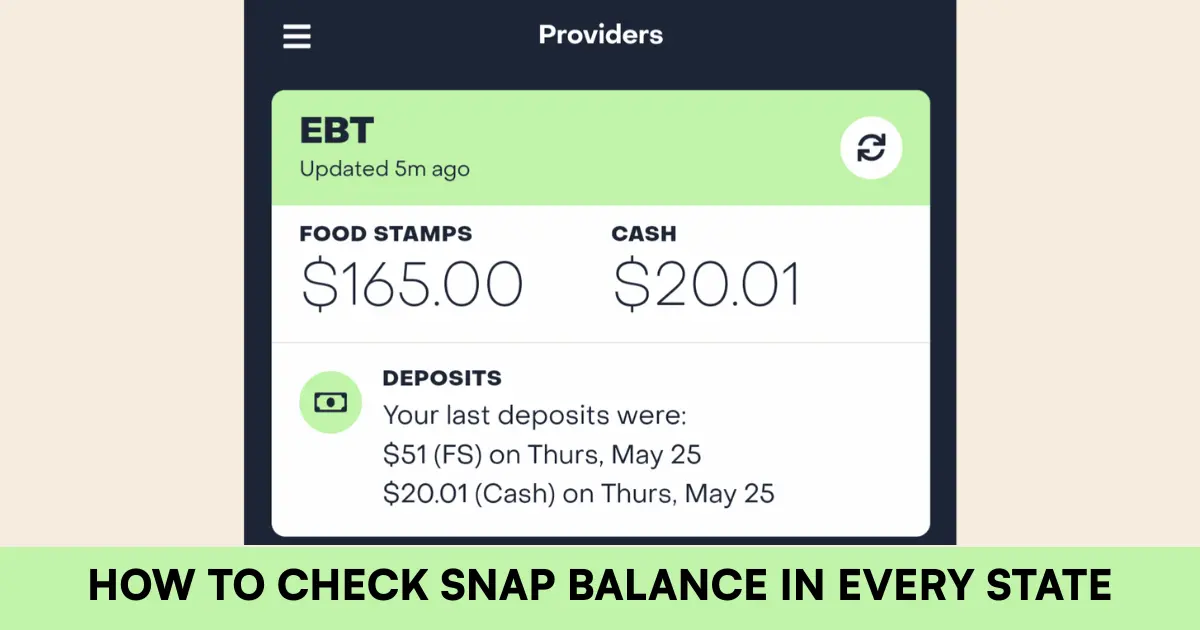 How to Check SNAP Balance