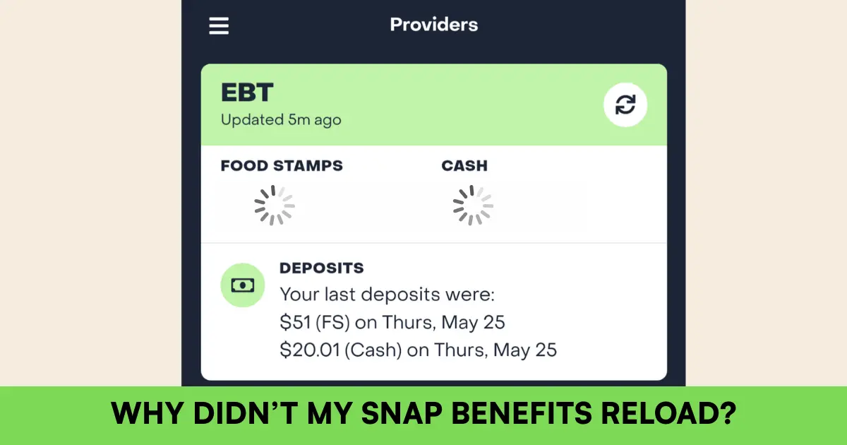Why Didn’t My SNAP Benefits Reload